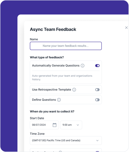 ScatterSpoke async team feedback